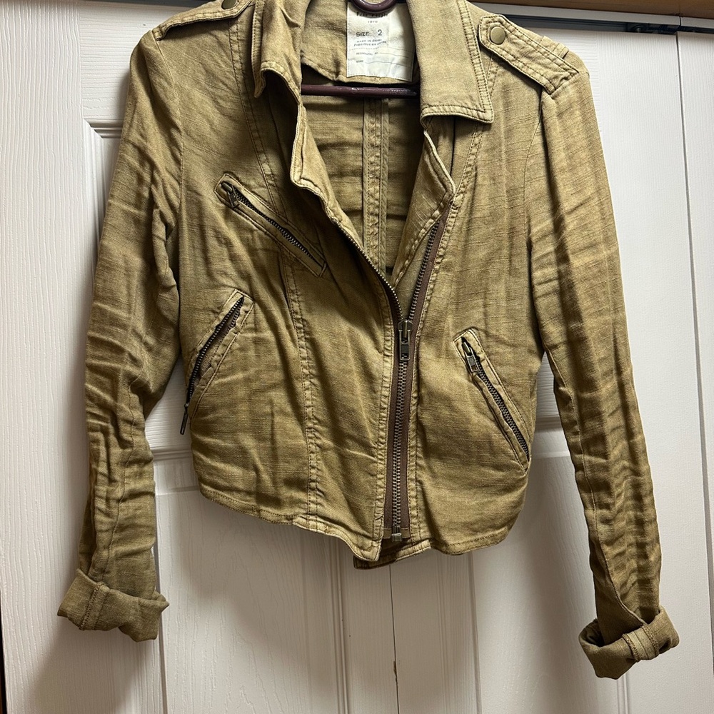 Free People Olive Green Jacket